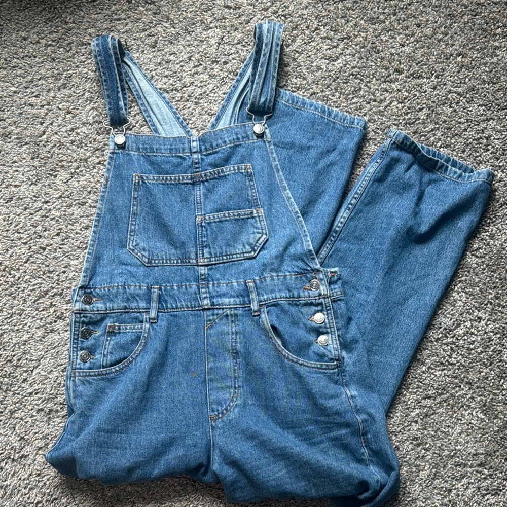 We The Free Blue Denim Women Jeans Overalls